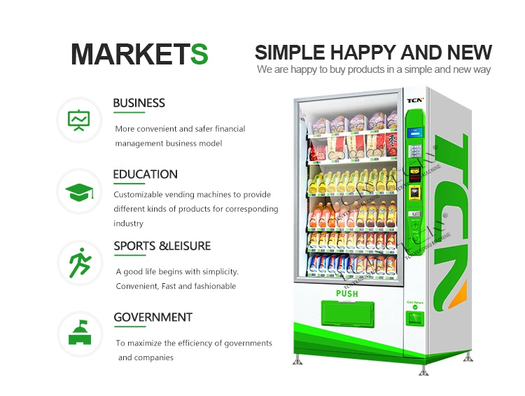 Tcn Automatic Drink and Snacks Vending Machine with Cooling System