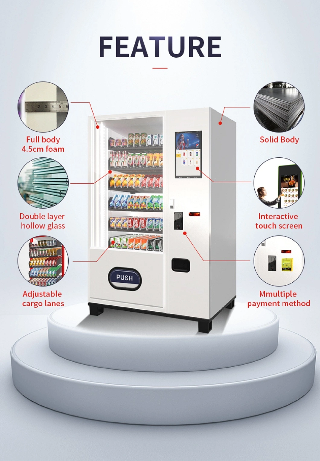 Vendlife Vending Machines with Locker Hand Sanitizer Disinfectant Dispenser Vending Machine Sterilization Wipes Medical Waste Vending Machine