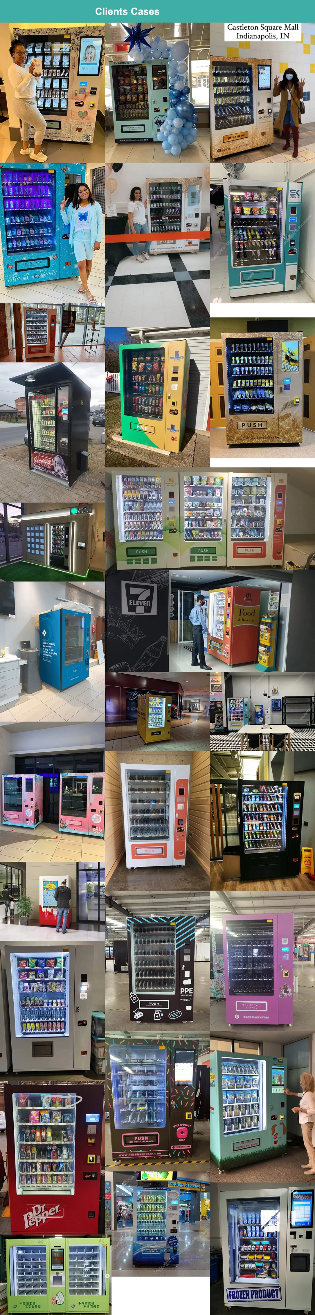 Focusvend Big Touch Screen Vending Machining for Fresh Food