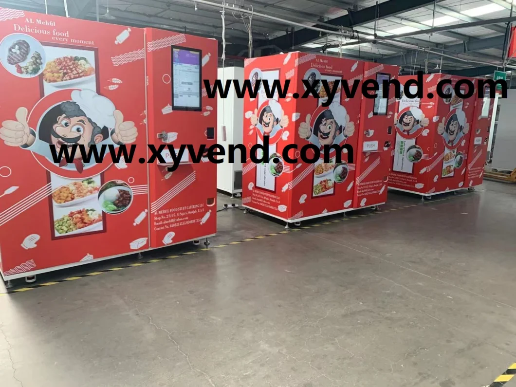 Xy Microwave Heated Hout Food Pizza Vending Machine